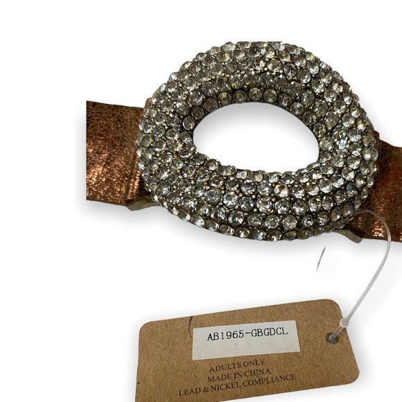 Angelus Collection Rhinestone Donut Adjustable Statement Bracelet NWT Boho Bling - Picture 5 of 8